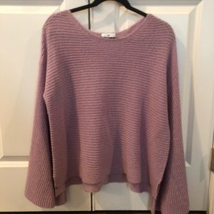 Purple Mist Bell Sleeve Sweater